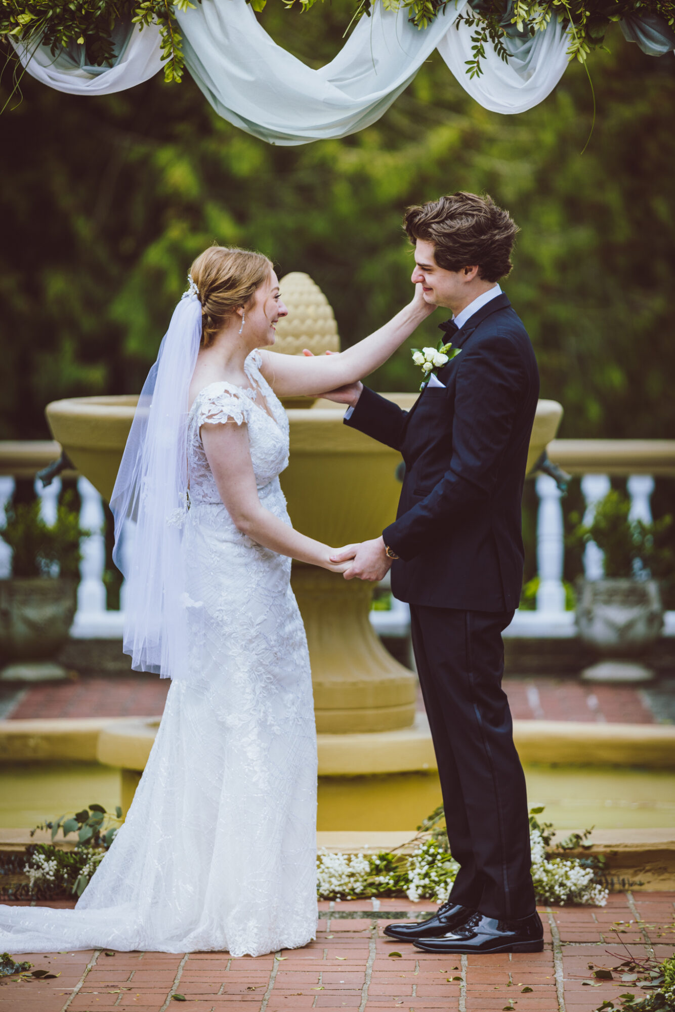 Bride and groom emotional during ceremony-best storytelling wedding photography by MXBloom Films Bride and groom emotional during ceremony-best storytelling wedding photography by MXBloom Films